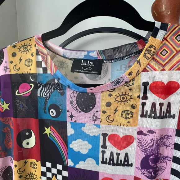 Dressed in LALA Colorful Graphic Print Dress - Picture 3 of 3